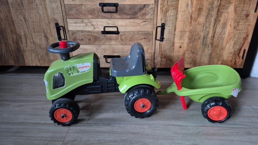 Claas looptractor met aanhanger, Ophalen of Verzenden, Gebruikt, Loopvoertuig