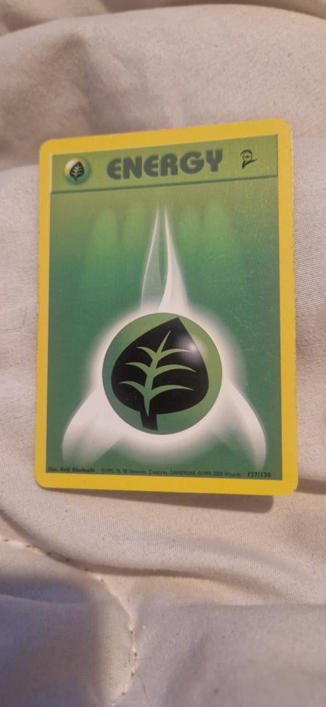 Pokémon TCG Gras Energie Kaart 127/130 (1999-2000 Wizards), Ophalen of Verzenden, Gebruikt, Losse kaart