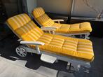 2 Kettler ligbedden met luxe kussens, Tuin en Terras, Ophalen, Gebruikt, Verstelbaar