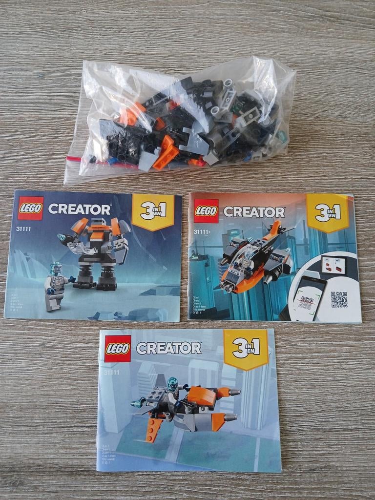 LEGO Creator 3 in 1  zonder doos(compleet) model 31111, Ophalen of Verzenden