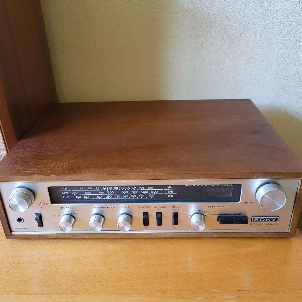 Sony klassieke vintage versterker STR-222 met 1 box, Overige systemen, Ophalen of Verzenden, Zo goed als nieuw, Sony
