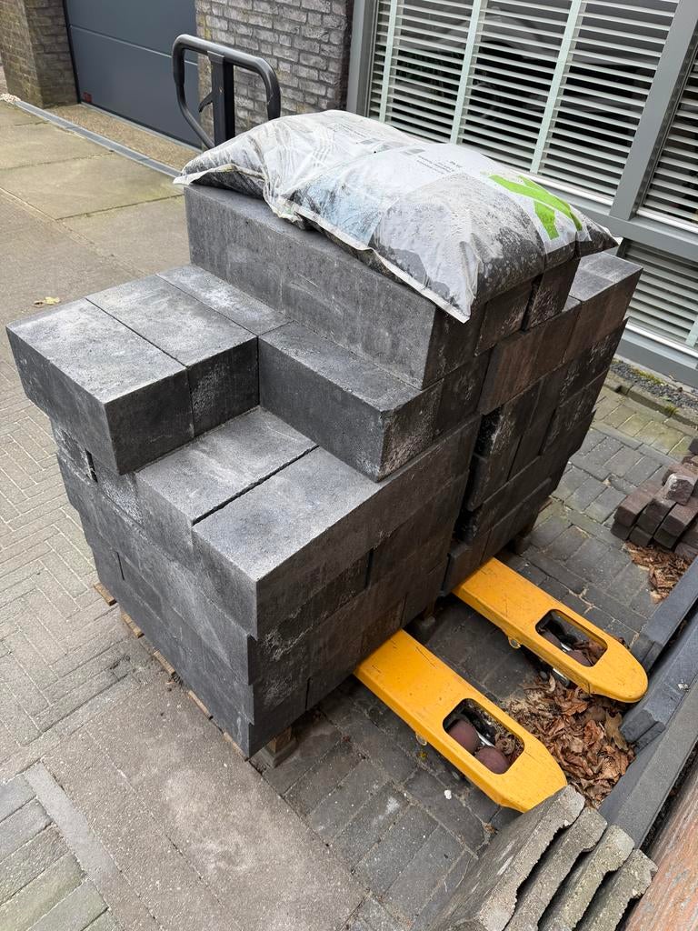 Stapelblokken 15x15x60 en 15x15x30 cm, Tuin en Terras, Tegels en Klinkers, Nieuw, Overige typen, Beton, Minder dan 5 m², Gecoat