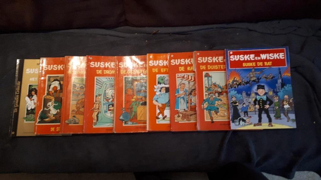 Suske en Wiske stripboeken (9), Boeken, Stripboeken, Gelezen, Willy Vandersteen, Ophalen of Verzenden, Meerdere stripboeken