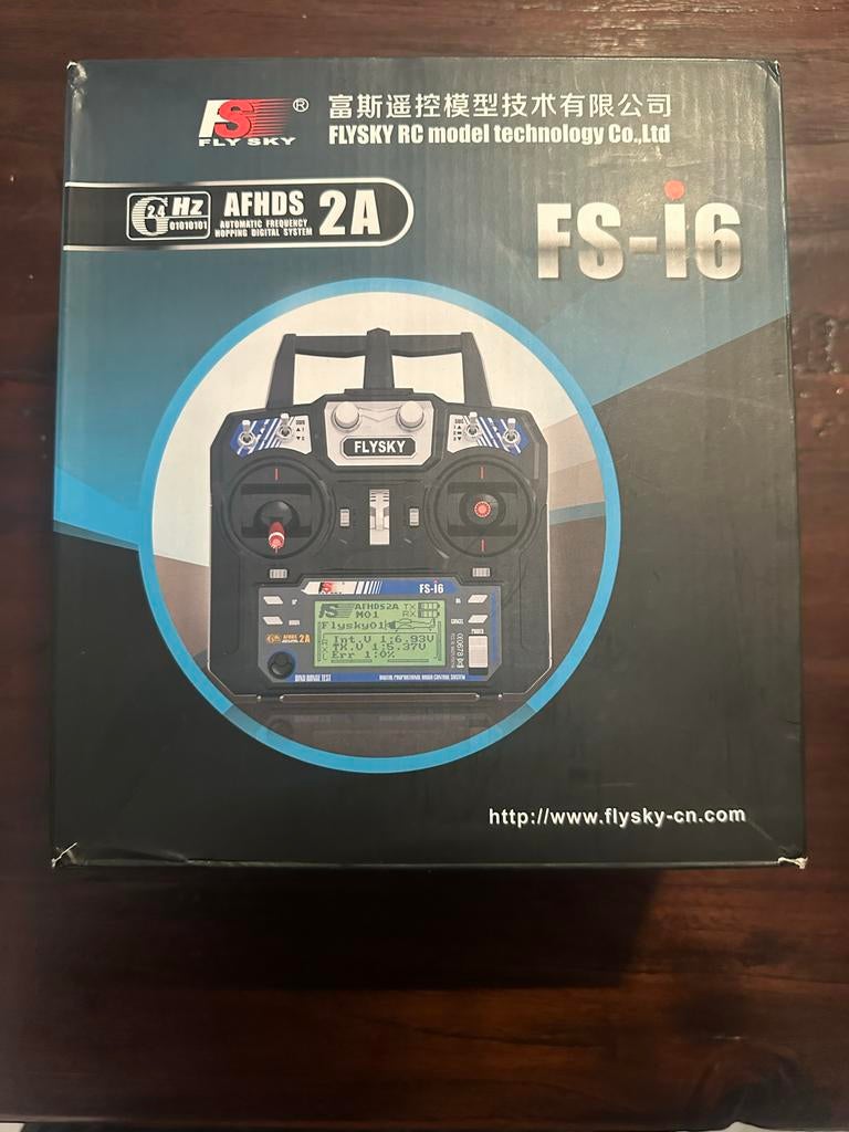 FlySky FS-i6 2.4G 6CH RC Transmitter + FS-iA6 Receiver, Ophalen of Verzenden, Zo goed als nieuw