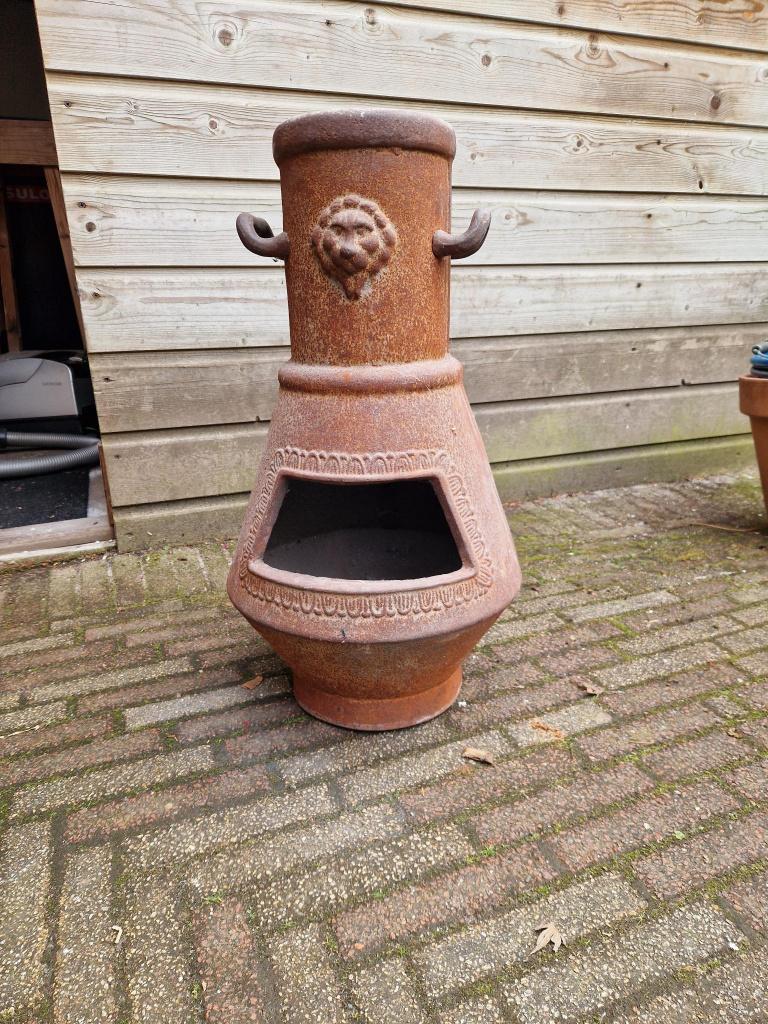 buiten houtkachel, Tuin en Terras, Ophalen of Verzenden, Gebruikt