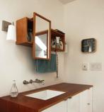 Ikea molger wandplank / wandkast / spiegelkast badkamerkast, Ophalen, Gebruikt