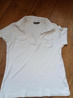 Wit poloshirt maat L., Maat 38/40 (M), Wit, Ophalen of Verzenden, Zo goed als nieuw
