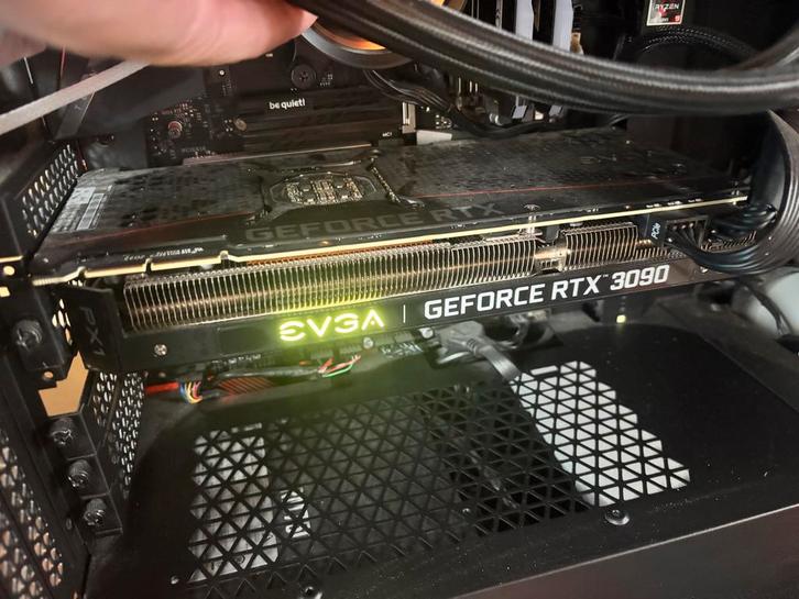 EVGA GeForce RTX 3090, Computers en Software, Videokaarten, Gebruikt, Nvidia, PCI-Express 4.0, GDDR6, HDMI, Ophalen of Verzenden