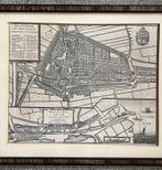 Antieke kaart van Edam, kopergravure, Ophalen of Verzenden