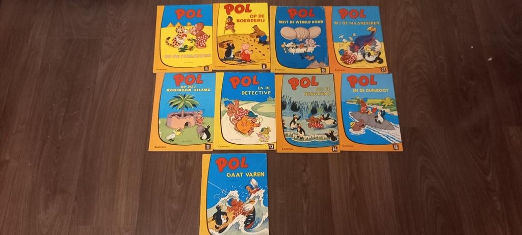 9x Pol Stripboeken Vintage Collectie, Boeken, Stripboeken, Meerdere stripboeken, Ophalen of Verzenden, Gelezen, Hansen