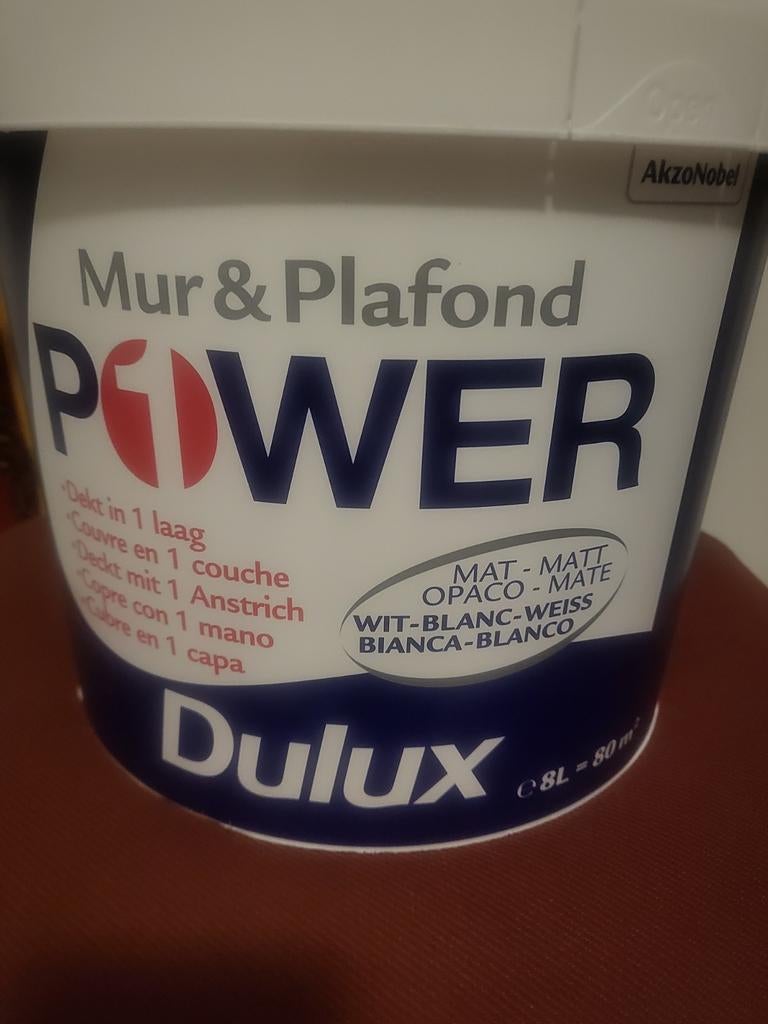 Nieuw Dulux Power saus  8 Liter (afhalen in de Pijp ), Doe-het-zelf en Verbouw, Verf, Beits en Lak, Wit, Nieuw, Verf, Verzenden