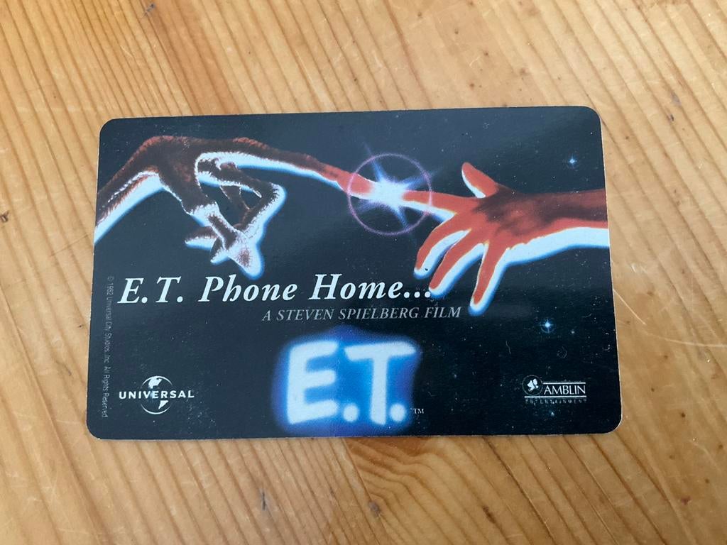 Telefoonkaart van E.T., Ophalen of Verzenden, Zo goed als nieuw, Overige typen