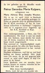 Kuijpers Petrus Gerardus M. Sambeek 1920-1961 Rips, Ophalen of Verzenden
