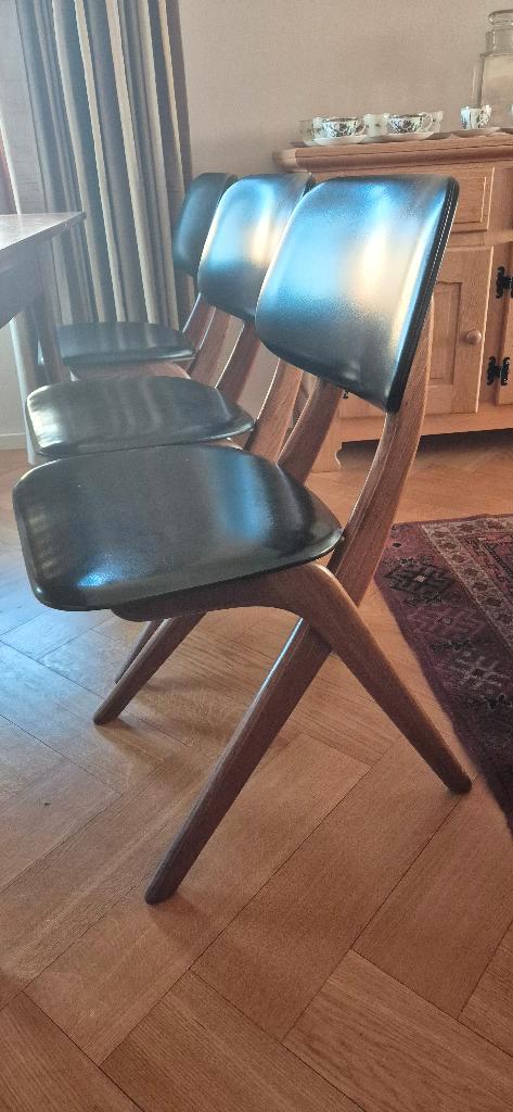 Set van 6 Louis van Teeffelen "Scissor" stoelen – WéBé, Antiek en Kunst, Antiek | Meubels | Kasten, Ophalen