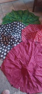 4 paraplustoffen - diverse kleuren en patronen, Hobby en Vrije tijd, Stoffen en Lappen, Ophalen, Gebruikt, Overige kleuren, 30 tot 120 cm