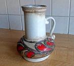 Strehla 9011 vintage vaas rood wit fat lava West-Germany, Gebruikt, Aardewerk of Porselein, Ophalen of Verzenden, Minder dan 50 cm