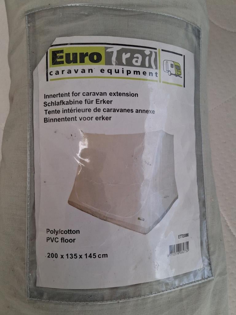 Euro Trail binnentent voor erker, Caravans en Kamperen, Ophalen of Verzenden