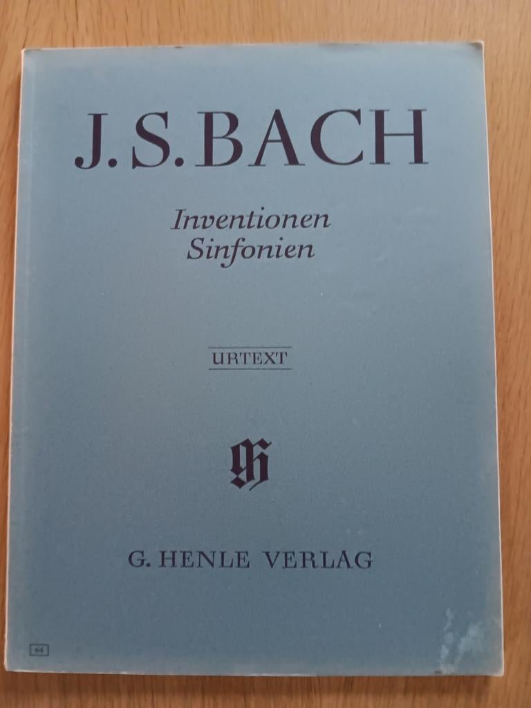 J.S. Bach - Inventionen Sinfonien Henle 64, Ophalen of Verzenden, Gebruikt, Artiest of Componist, Klassiek
