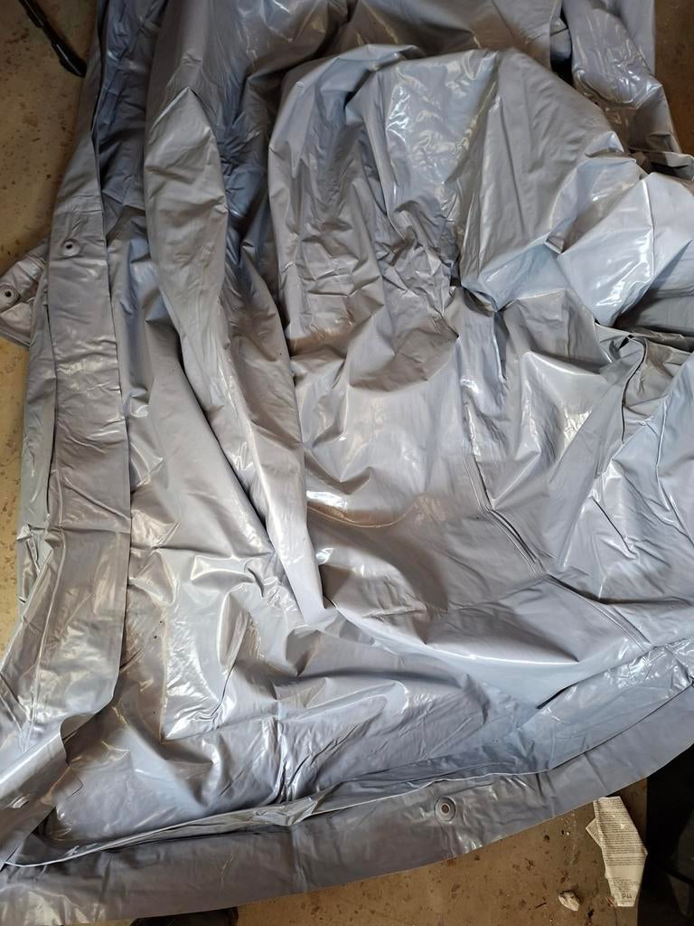 Grondzeil met opblaasrand, Caravans en Kamperen, Caravan accessoires, Ophalen, Zo goed als nieuw