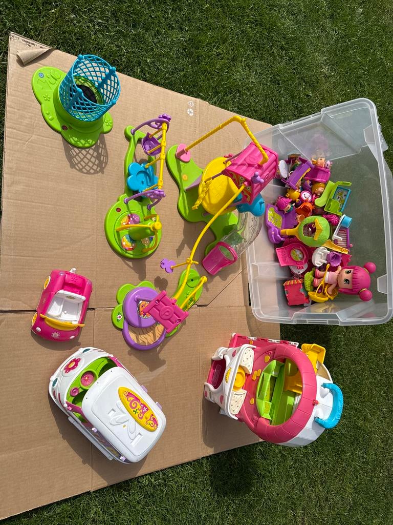 Grote set Pinypon speelgoed met poppetjes en accessoires, Ophalen of Verzenden, Gebruikt, Meisje