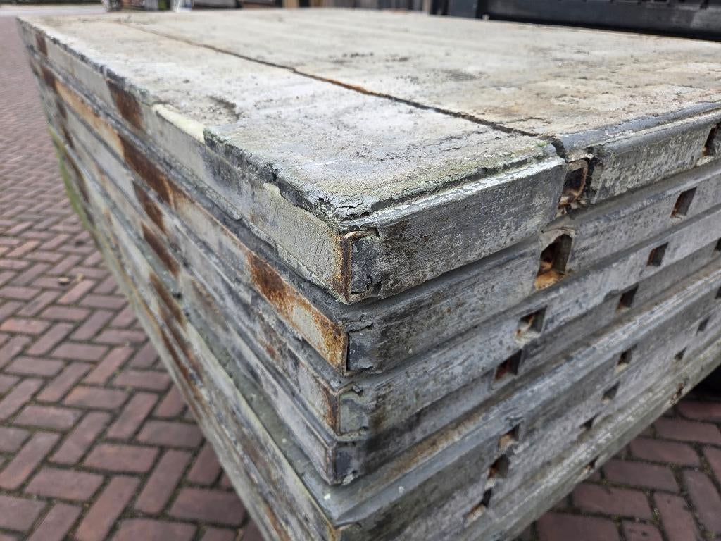 8 Kunststof steenschotten - nr: D25, Tuin en Terras, Palen, Balken en Planken, Ophalen, Gebruikt, Minder dan 180 cm, Overige typen