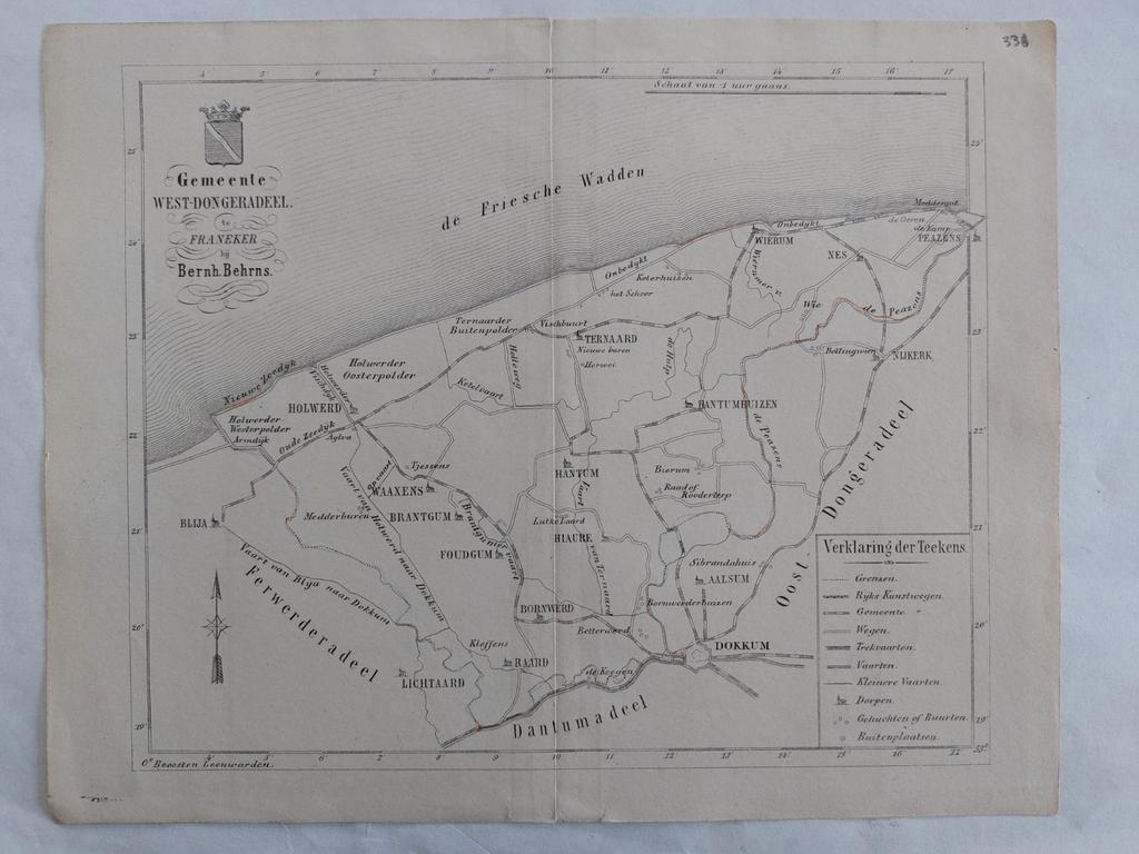 33 / Gemeente West Dongeradeel met o.a. Dokkum, Antiek en Kunst, Ophalen of Verzenden