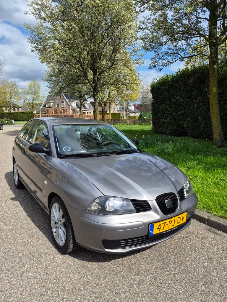 Seat Ibiza 1.4 16V 55KW 2004 Grijs, Auto's, Seat, Particulier, Ibiza, Centrale vergrendeling, Elektrische ramen, Lichtmetalen velgen