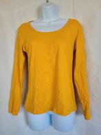 Mooie okerkleurige longsleeve mt M merk Annie Rolfi, Maat 38/40 (M), ., Geel, Ophalen of Verzenden