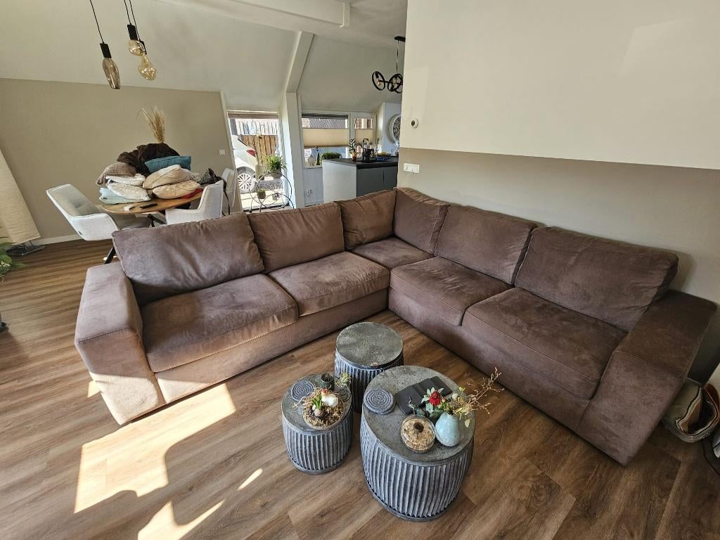 Bank (hoekbank) 250 cm x 275 cm, Ophalen, 250 tot 300 cm, Gebruikt, Hoekbank