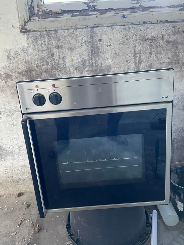 Zeer nette ATAG hetelucht oven rvs inbouw, Ophalen, Zo goed als nieuw, 45 tot 60 cm