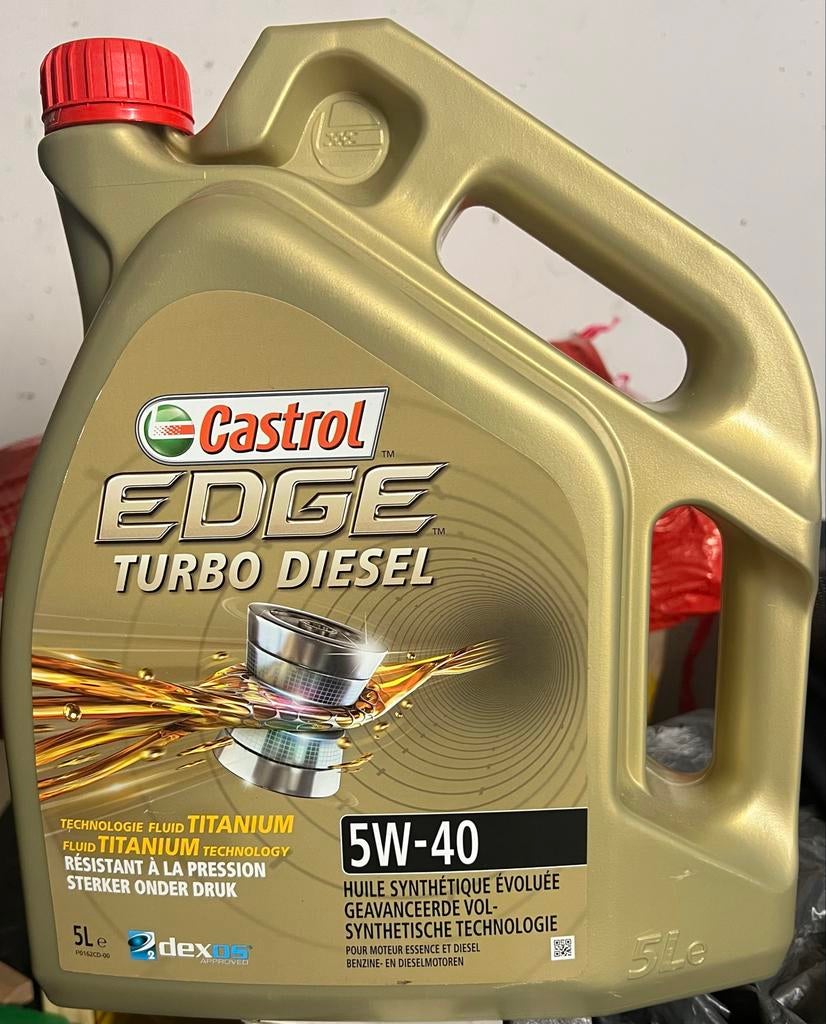 Castrol Edge Turbo Diesel 5W-40 motorolie 5 liter, Ophalen of Verzenden, Nieuw, Universele onderdelen