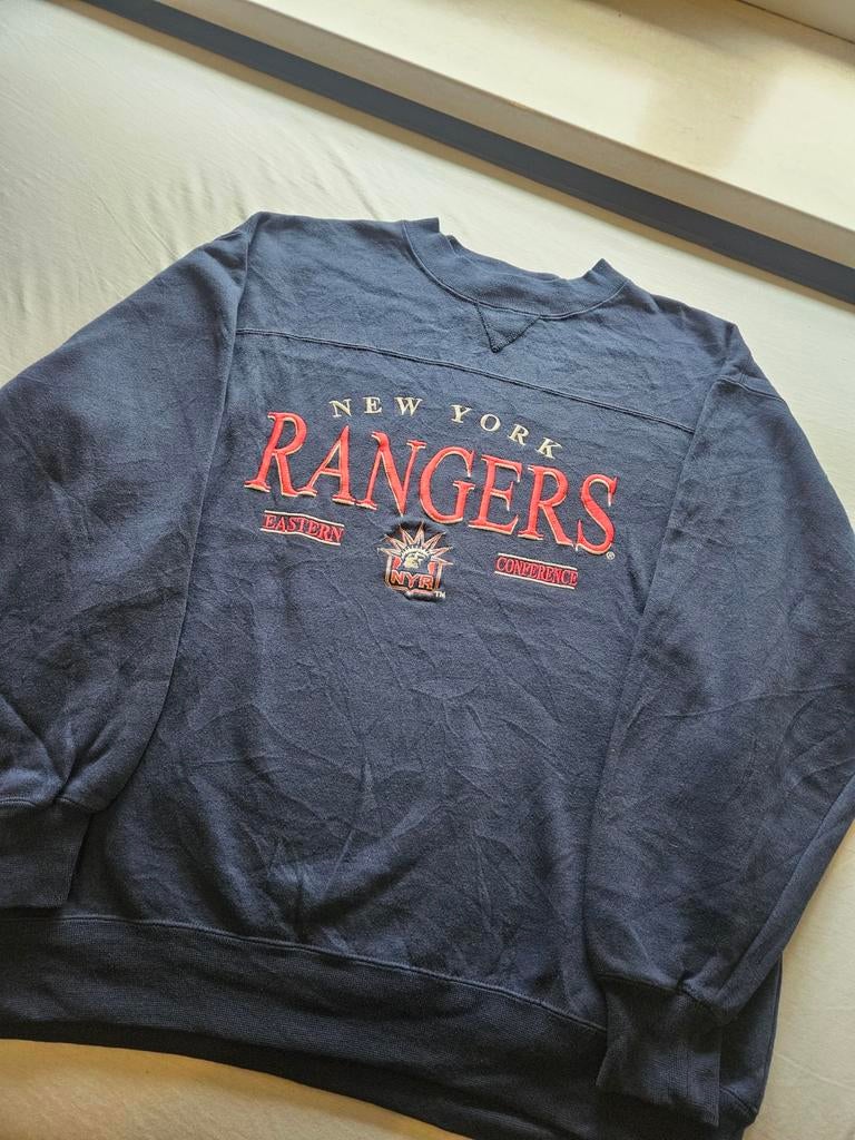 New York Rangers Crewneck Sweater, Overige maten, Verzenden, Blauw, Lee