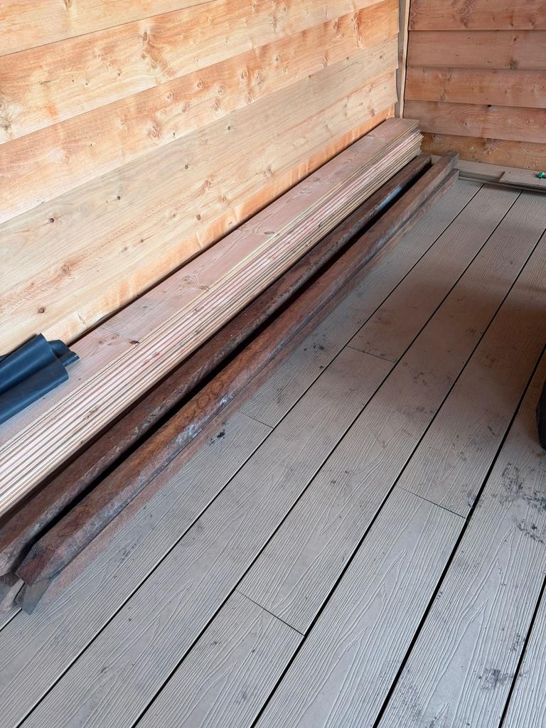 Azobe hardhouten palen 300x7x7, Tuin en Terras, Palen, Balken en Planken, Ophalen, Palen, Nieuw, Hardhout