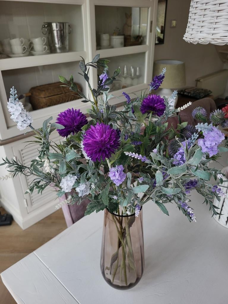 Boeket zijden bloemen, Huis en Inrichting, Ophalen, Zo goed als nieuw