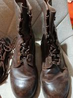 2 x Bruine leren leger kisten - Maat 39, Bruin, Lage of Enkellaarzen, Ophalen of Verzenden, Onbekend