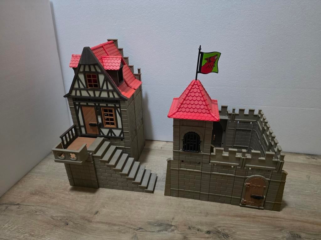 Playmobil kasteel huis vintage verzameling 3456 2x, Ophalen of Verzenden, Gebruikt