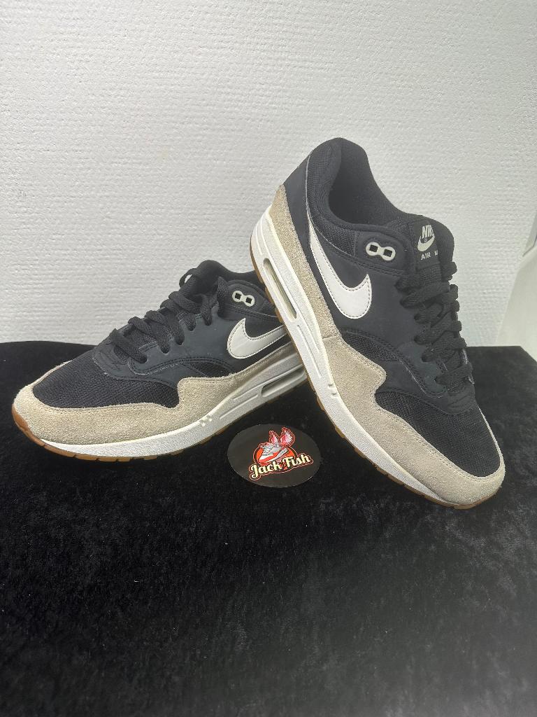 Nike air Max 1 Black Light Bone - size 44, Kleding | Heren, Schoenen, Nike air max, Overige kleuren, Ophalen of Verzenden, Sneakers of Gympen