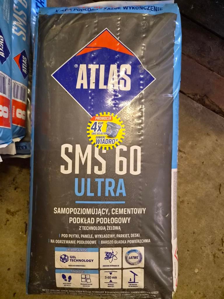 6 zakken egaline SMS 60 ultra, Ophalen of Verzenden