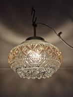 Vintage Zweedse Kristallen Hanglamp, Ophalen of Verzenden, Zo goed als nieuw, Glas, Minder dan 50 cm