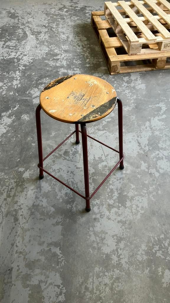 Kruk vintage, Ophalen, Gebruikt, 60 tot 90 cm, 1 kruk