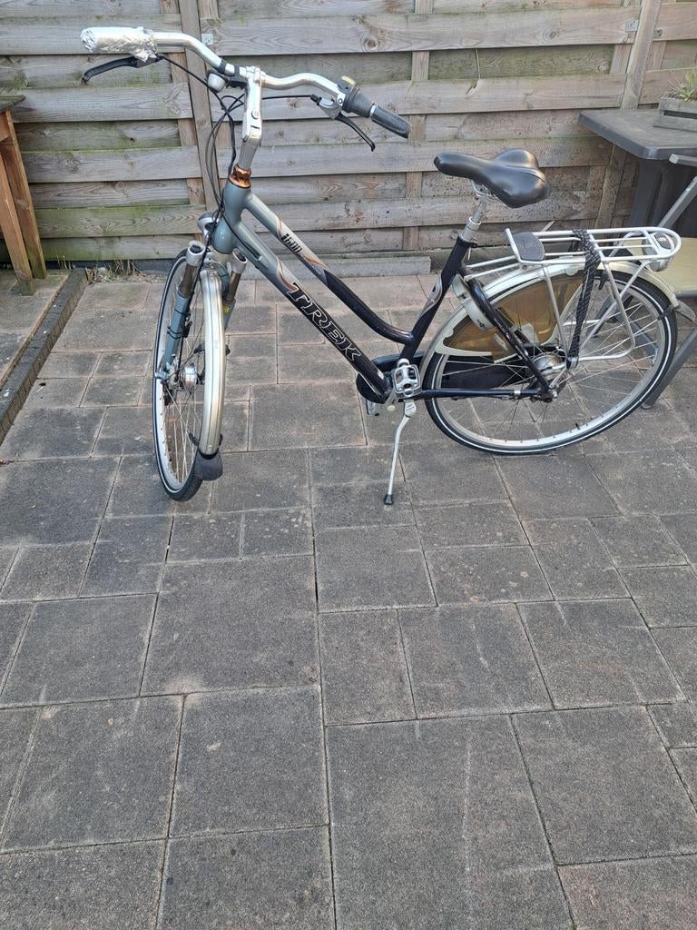 Trek damesfiets met bagagedrager, Velgrem, Versnellingen, Ophalen, Overige merken