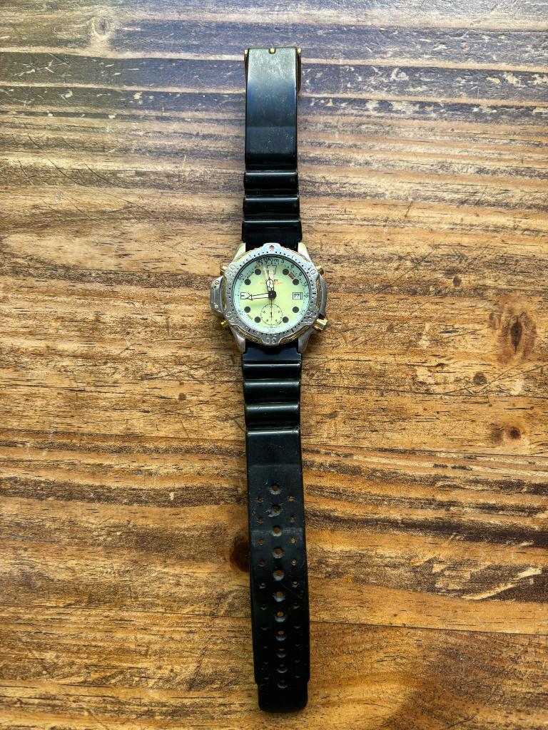 Citizen analogen  Aqualand., Sieraden, Tassen en Uiterlijk, Horloges | Heren, Gebruikt, Staal, Kunststof, Ophalen of Verzenden