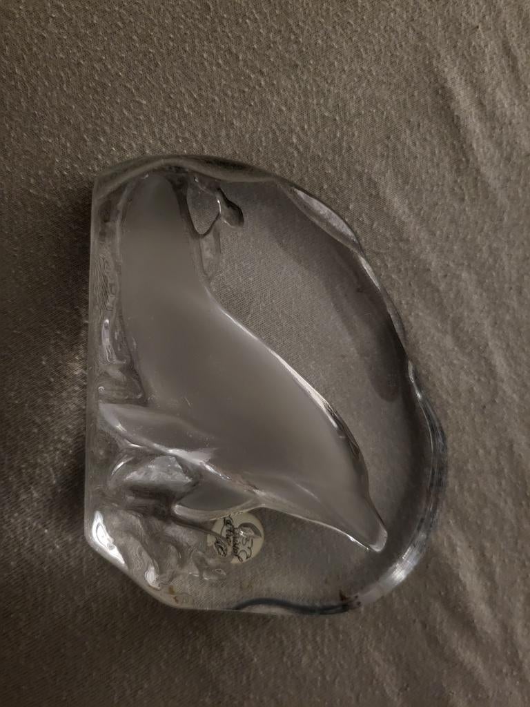 Kristallen dolfijnen beeldje, Antiek en Kunst, Antiek | Glas en Kristal, Ophalen