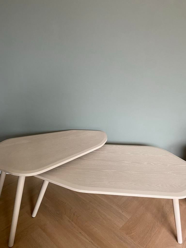 Set van 2 WOOOD salontafels, Ophalen, Minder dan 50 cm, 50 tot 100 cm, Zo goed als nieuw