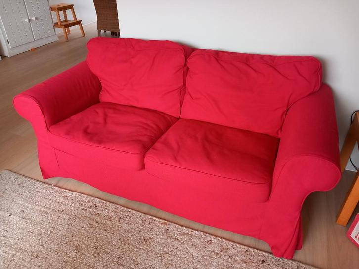 Ektorp 2 persoons bank, Huis en Inrichting, Banken | Bankstellen, Gebruikt, Rechte bank, Tweepersoons, 150 tot 200 cm, 75 tot 100 cm