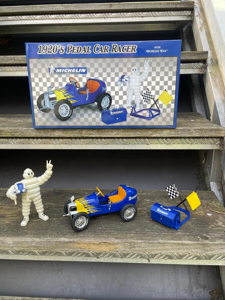 Michelin Bibendum set, Ophalen of Verzenden, Zo goed als nieuw, Reclamebord