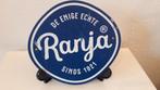 Reclame bordje: RANJA, Verzamelen, Ophalen of Verzenden, Zo goed als nieuw