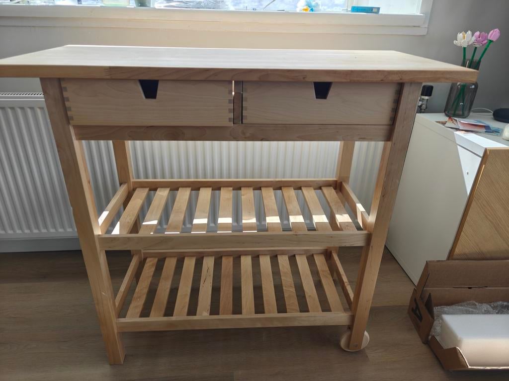 IKEA FÖRHÖJA Keukentrolley, Hout, IKEA, Keukentrolley, Zo goed als nieuw