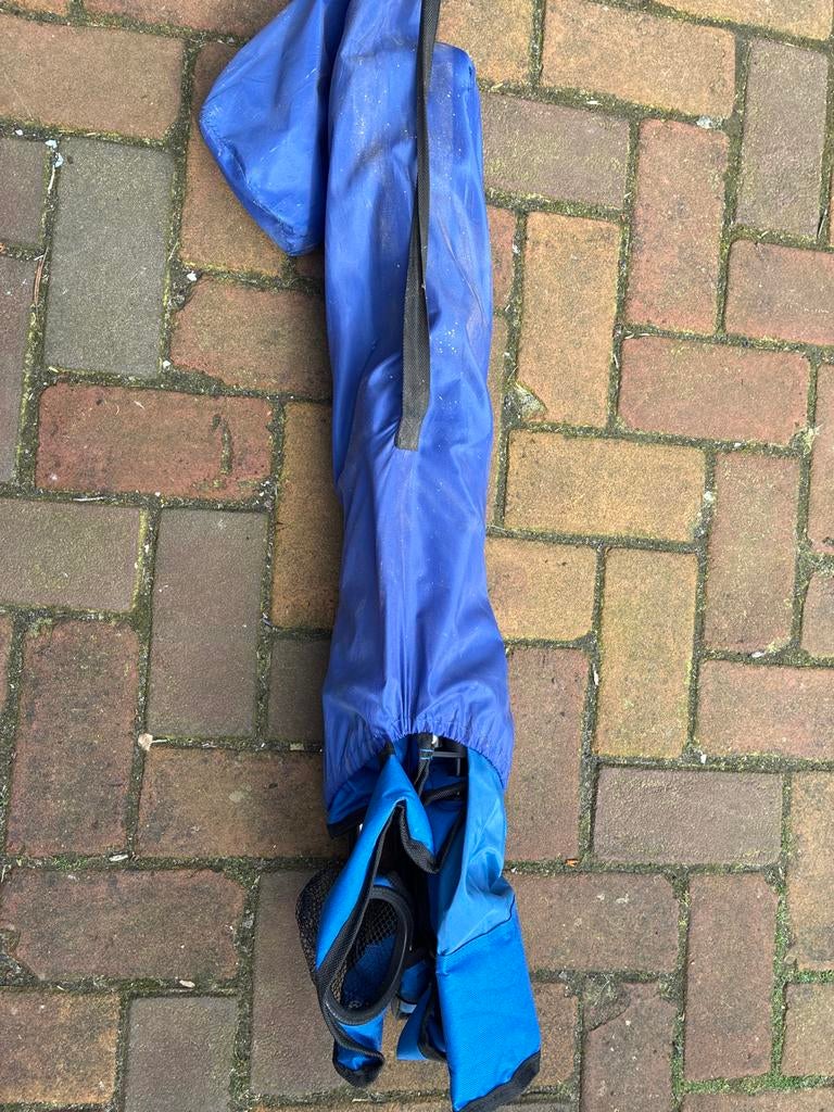 Gratis opklapbare camping of visstoel, Caravans en Kamperen, Ophalen of Verzenden, Gebruikt, Campingstoel