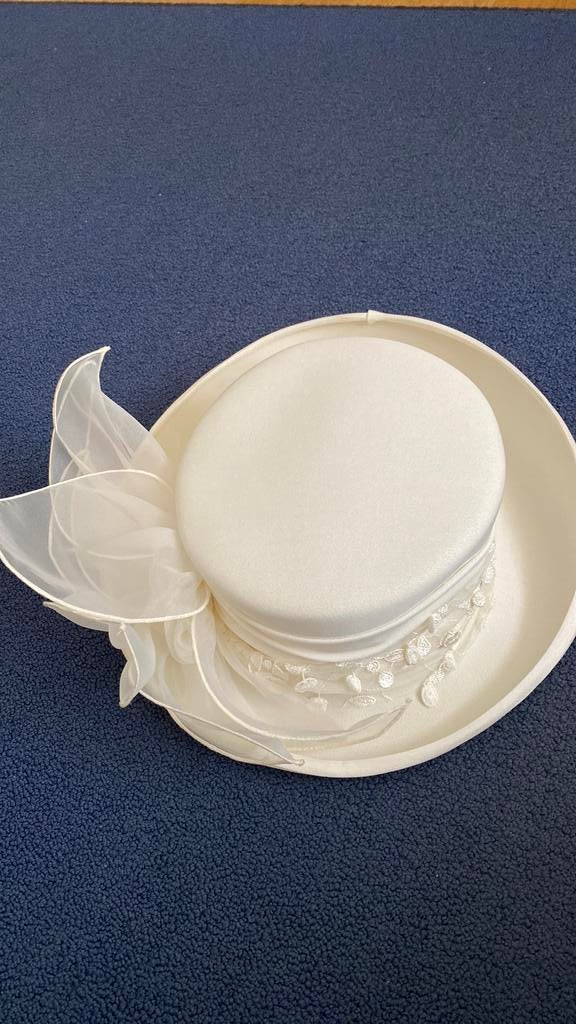 Trouwhoed, Kleding | Dames, Ophalen, Zo goed als nieuw, Beige, Accessoires